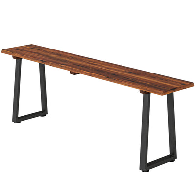 Wood Outdoor Bench for 2 People, 59