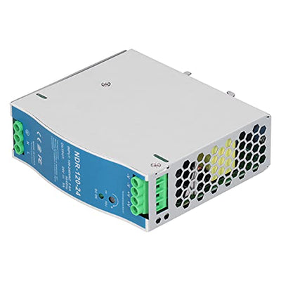 Switching Power Supply 120W, 24V 5A DIN Rail Mount, AC 100-240V to DC