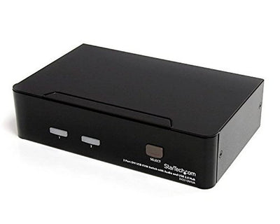 StarTech.com 2 Port DVI KVM Switch - USB DVI Dual Link - Hot-Key & Aud