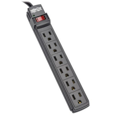 Multiprise Tripp Lite 6 prises NEMA 5-15R, câble de 1,8 m, fiche 5-15P, boîtier noir