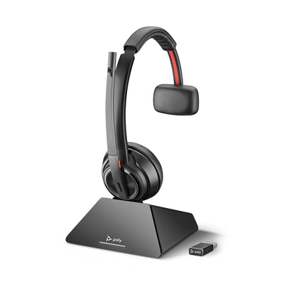 Casque monaural DECT 1920-1930 MHz HP Poly SAVI 7210 Office sur une seule oreille-US