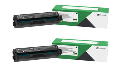Lexmark 20N1HK0 Cartouche de toner noir à haut rendement du programme de retour, paquet de 2
