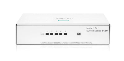 Aruba Instant On 1430 5-Port Gb Unmanaged Switch | 5X 1G Ports | Fanle