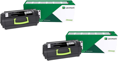 Lot de 2 cartouches de toner haute capacité Lexmark 501H (50F1H00)