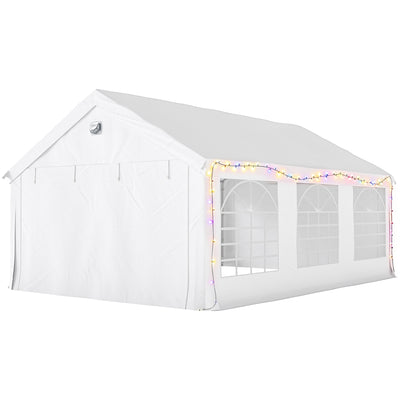 20' x 13' Party Tent, Outdoor Party Wedding Tent with 4 Removable Sidewalls