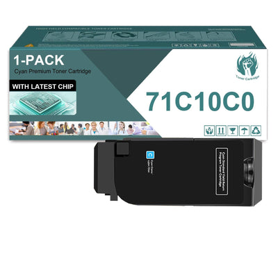 CS730 CS735 Toner Cartridge Compatible for Lexmark 71C1HC0 Cyan Toner