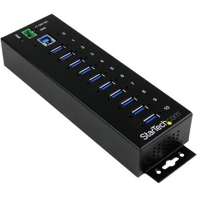 StarTech.com Hub USB 3.0 à 10 ports – Qualité industrielle – Protection ESD/contre les surtensions