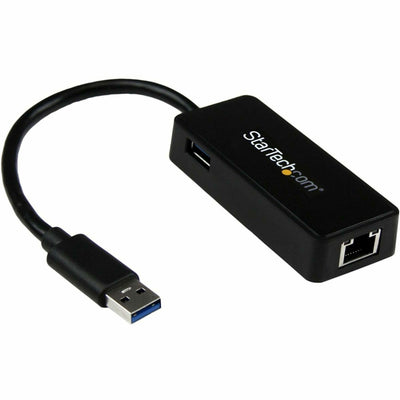 Startech.com Adaptateur réseau USB 3.0 vers Gigabit Ethernet avec port USB, noir