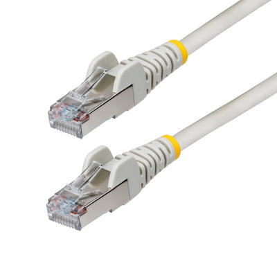 6ft Gray CAT6a Ethernet Cable, Snagless RJ45, 10G, 100W PoE, S/FTP, LSZH, 27AWG Pure Bare Copper, 500MHz, Shielded Network Patch Cord