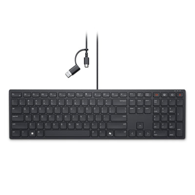 Dell KB525C Wired Collaboration Keyboard - USB-C & USB-A Versatile con