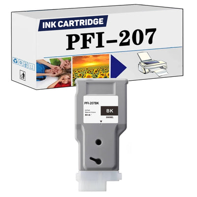 Compatible for Canon PFI-207 PFI207 Ink Cartridge High Capacity 300 ML