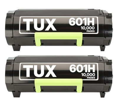 601H 2-Pack High Yield Remanufactured Toner Cartridges for Lexmark MX3
