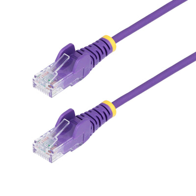 StarTech.com Câble Ethernet CAT6 Slim Purple 50ft, RJ45 sans nœud, LSZH
