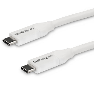Câble USB C vers USB C StarTech.com - 13 pi / 4 m - 5A PD - M/M - Blanc -