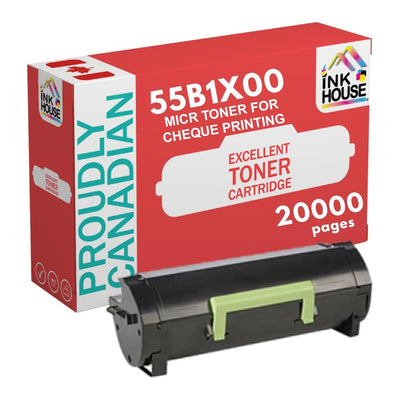 Best Remanufactured MICR Toner Cartridge 55B1X00 for use in Lexmark MS