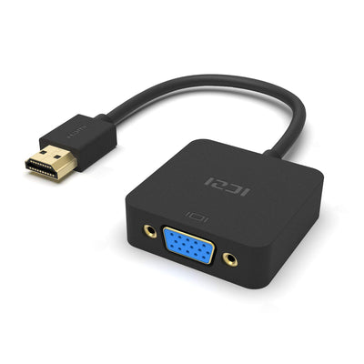 ICZI HDMI vers VGA, 1080P Plaqué Or Adaptateur (Mâle vers Femelle) pour Ordinateur