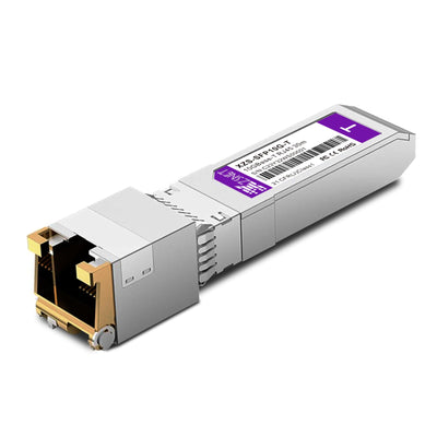 Transceiver SFP+ 10GBASE-T, SFP+ 1.25/2.5/5/10G vers RJ45, 10Gb Cuivre S