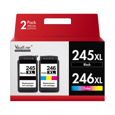 Valuetoner 245XL 246XL Ink Cartridge Combo Pack Replacement for Canon