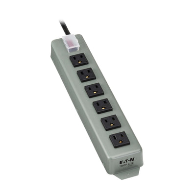 Waber By Tripp Lite UL24CB-15 Power Strip 6 Outlet 15FT Cord, Blue gra
