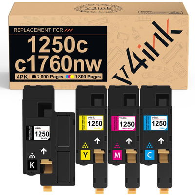 v4ink Compatible Toner Replacement for Dell 1250 810WH C5GC3 XMX5D WM2