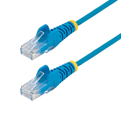 StarTech.com Câble Ethernet CAT6 bleu mince 30pi, sans accroc RJ45, LSZH