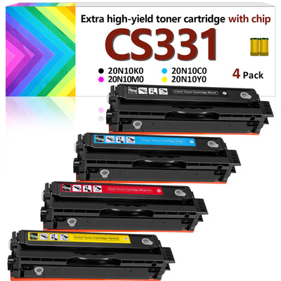 Cartouche de toner 20N10K0, 20N10C0, 20N10M0, 20N10Y0 (avec puce) pour Lexmark