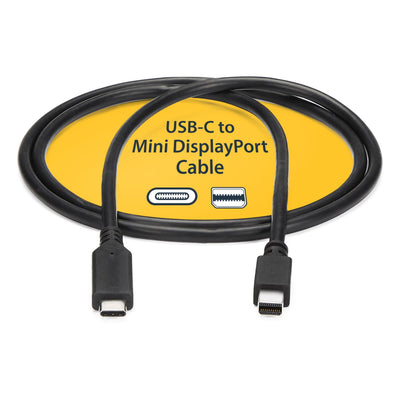Câble USB-C vers Mini DisplayPort StarTech.com de 1,8 m (6 pi) - 4K 60 Hz - Noir