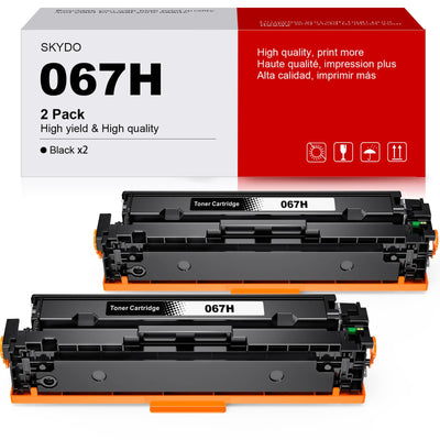 (2-Black) 067H Toner Cartridge, mf654cdw Toner Replacement for Canon 0
