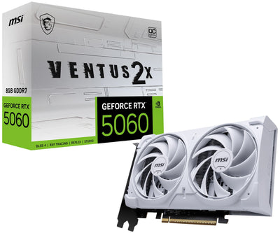 MSI Gaming RTX 5060 8G Ventus 2X OC White Graphics Card (8GB GDDR7,TBA