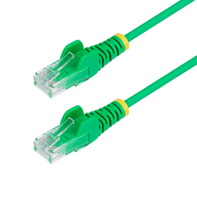 Câble Ethernet CAT6 mince vert 20pi, sans accroc, 100W PoE, UTP, LSZH, 28AWG fil de cuivre nu, cordon de raccordement réseau RJ45 mince