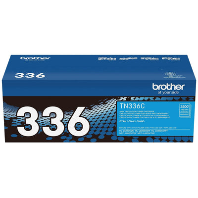 Brother Genuine TN336C High-Yield Cyan Toner Cartridge, Higher Yield f