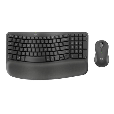 Logitech Wave Keys MK670 Combo, Wireless Ergonomic Keyboard with Signa