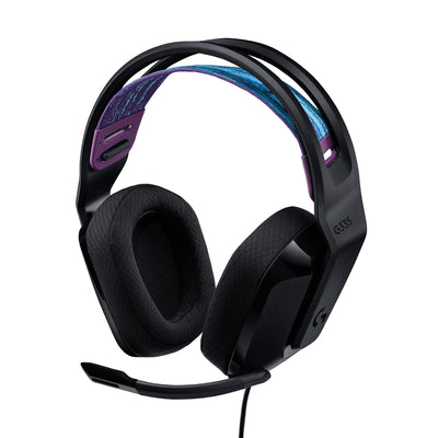 Logitech G335 Wired Gaming Headset, with Flip to Mute Microphone, 3.5m