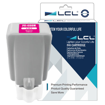 LCL Compatible Ink Cartridge Pigment Replacement for Canon PFI-4100 M