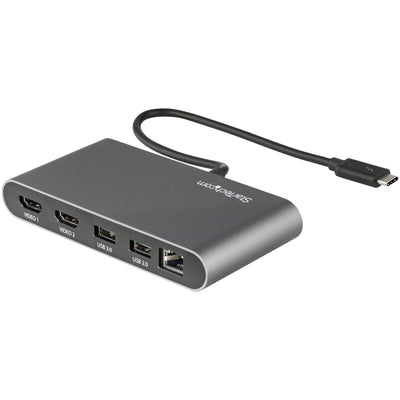 StarTech.com Dual-Monitor Thunderbolt Mini Dock, 4K 60Hz HDMI, Driverl