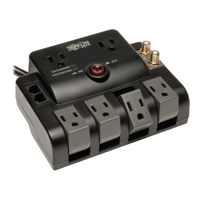 Tripp Lite 6 Outlet (4 Rotatable, 2 Fixed) Surge Protector 6 ft Cord 1