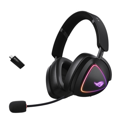 ASUS ROG Delta II Wireless Gaming Headset with Detachable Mic – Tri-Mo