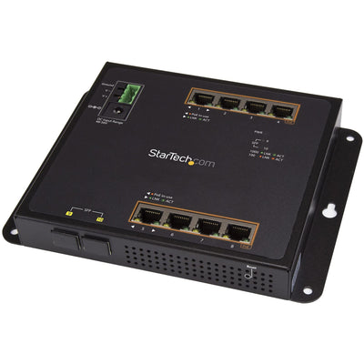 Commutateur PoE+ industriel Gigabit 8 ports avec 2 logements SFP MSA StarTech.com -