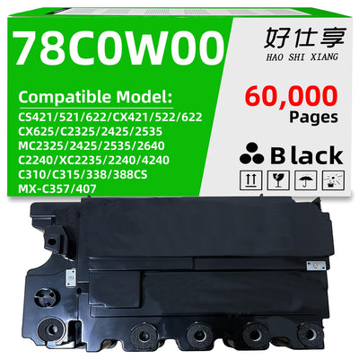 78C0W00 Waste Toner Bottle Compatible with Lexmark CS421 CS521 CS622 C