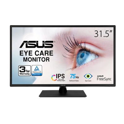 ASUS 31.5” 1080P Monitor (VA329HE) - Full HD, IPS, 75Hz, Adaptive-Sync