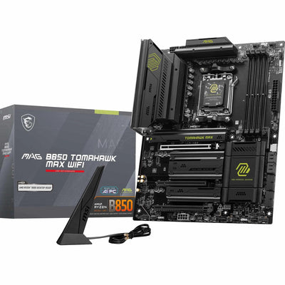 MSI MAG B850 Tomahawk MAX WiFi Gaming Motherboard (AMD Ryzen 9000/8000