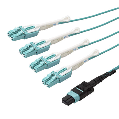 StarTech.com Câble de séparation duplex MTP(F)/PC vers 4x LC/PC OM3 2 m (6 pi)