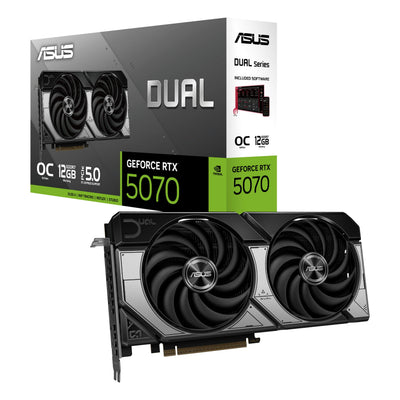 ASUS GEFORCE DUAL-RTX5070-O12G OC 12GB GDDR7 2572MHZ 192 BIT