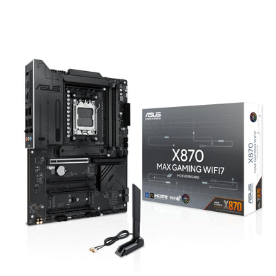 ASUS X870 MAX Gaming WIFI7 AMD AM5 ATX Motherboard, 12+2+1 80A DrMOS,