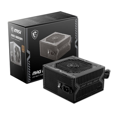 MSI MAG A650BN, Non-Modular Compact 650W Power Supply, 80+ Bronze, Low