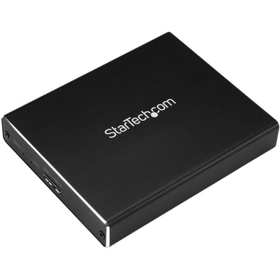 StarTech.com Boîtier double pour disque dur M.2 SATA SSD - USB 3.0