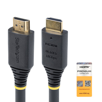 StarTech.com Câble HDMI haute vitesse certifié premium 25pi (7,6m), 4K 60