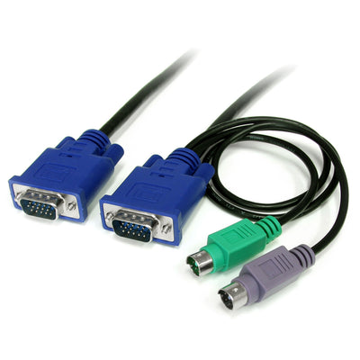 StarTech.com 3-in-1 Ultra Thin PS/2 KVM Cable - Keyboard/Video/Mouse (