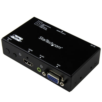 Boîtier commutateur/sélecteur 2x1 VGA + HDMI vers HDMI StarTech.com - 1080p