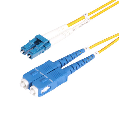 Câble fibres optiques StarTech.com 2 m (6,6 pi) LC vers SC (UPC) OS2 monomode duplex